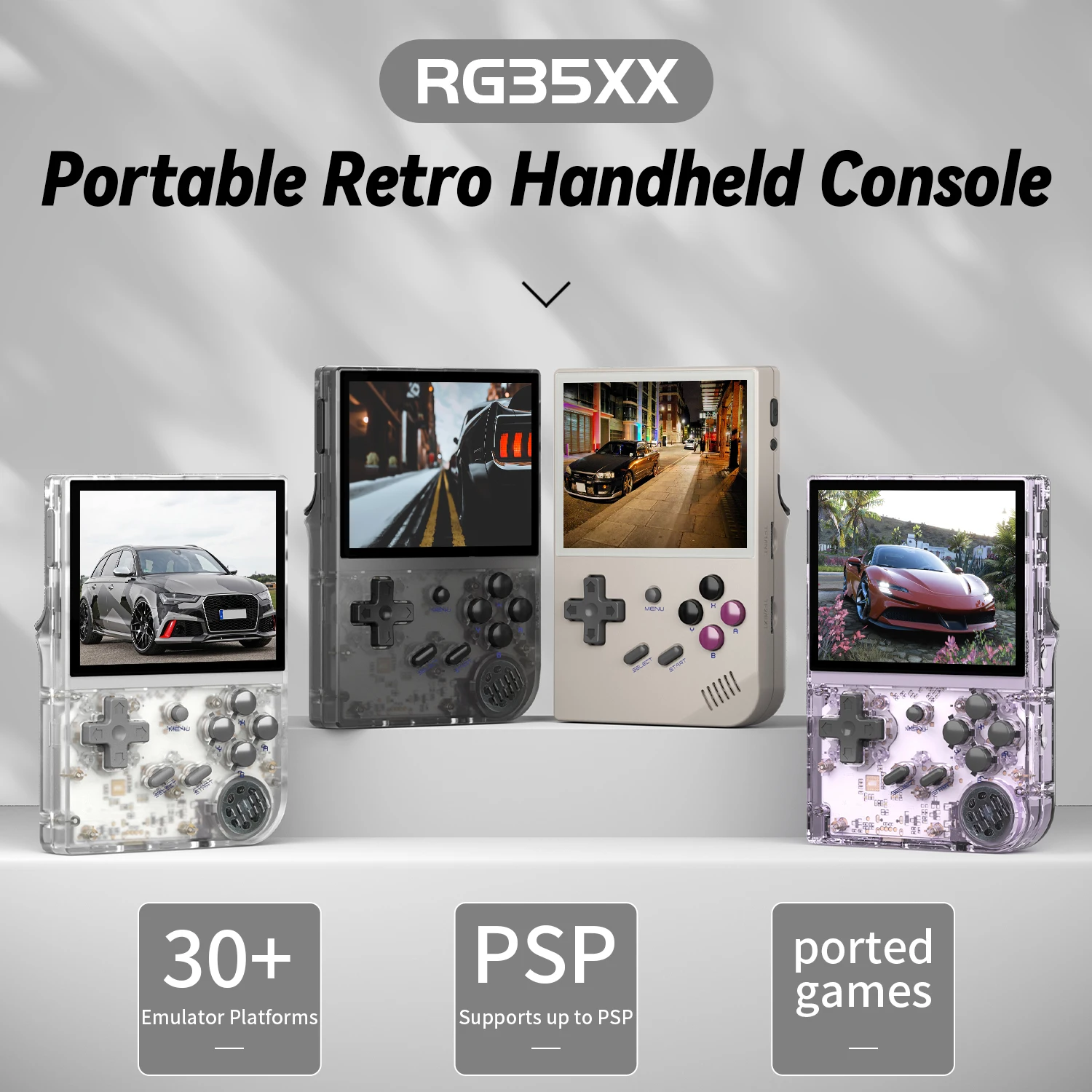 Retro Gaming Kiosk - RG35XX ハンドヘルドゲーム機、Linuxシステム搭載、3.5インチIPS液晶、HD出力対応、レトロゲーム、ポータブルビデオプレーヤー、子供へのプレゼントに最適。
