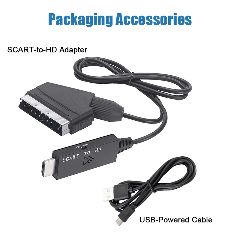 SCART-HDMI変換アダプター。1080P/720P対応 - Scart To Hdmi のレビューと価格