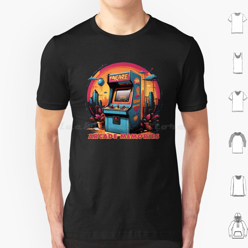 アーケードメモリーズ-アーケードTシャツ コットン メンズ  - Retro Gaming T Shirt のレビューと価格